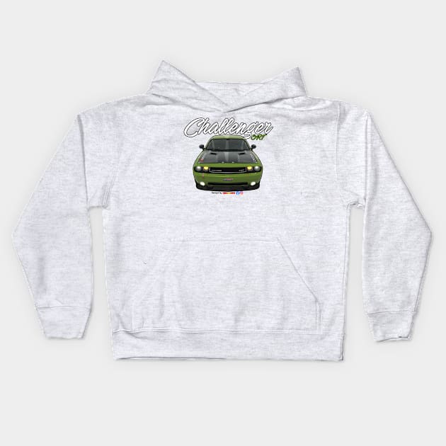 Challenger SRT8 TransAm by pjesusart Kids Hoodie by PjesusArt